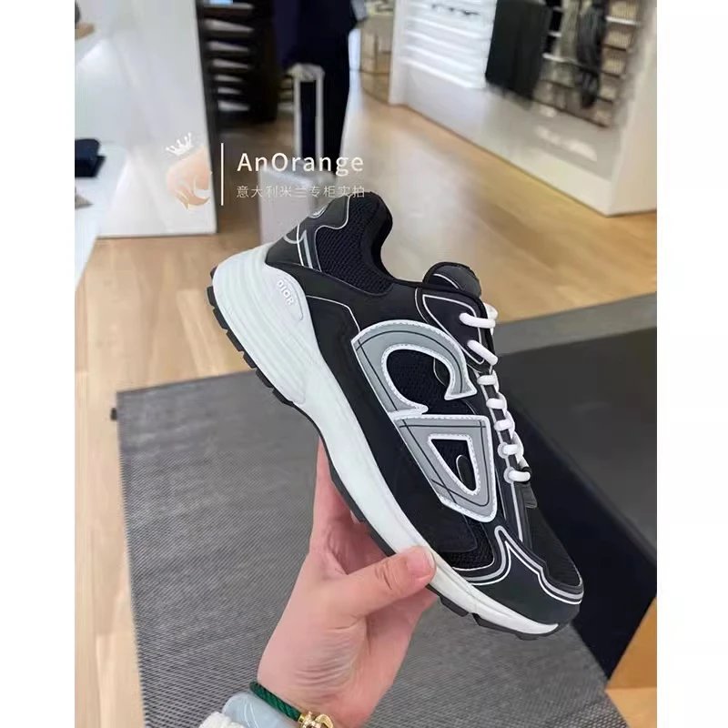 Dior B30 Black Mesh Sneakers