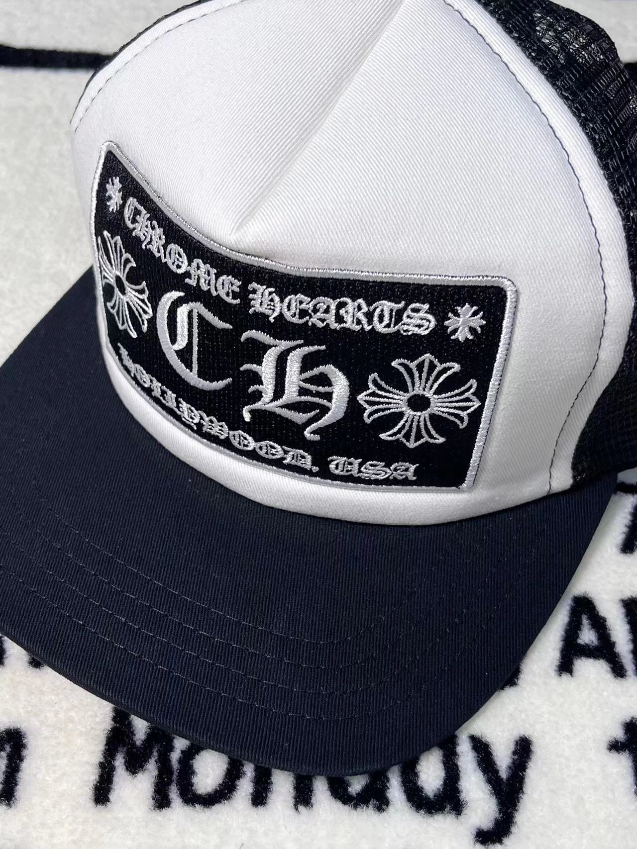 Chrome Hearts White Sanskrit Baseball Cap photo 3