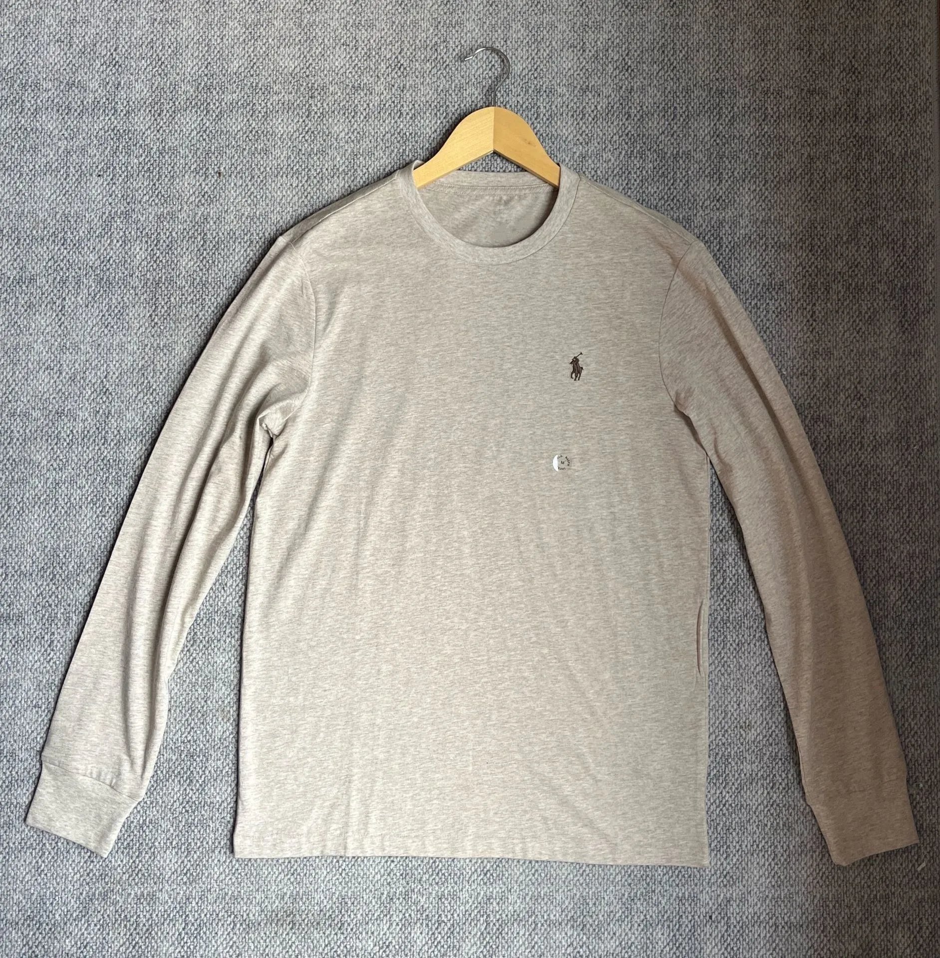 Cotton and Linen Round Neck Long-Sleeved T-Shirt photo 5