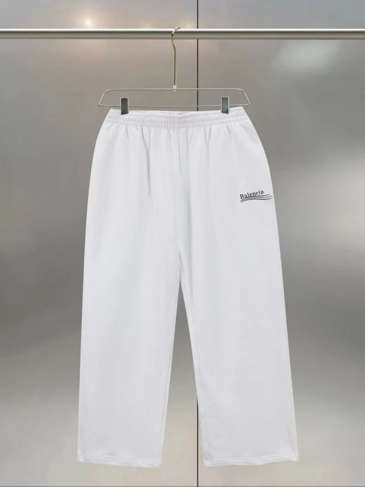 Stylish embroidered striped straight-leg trousers photo 5
