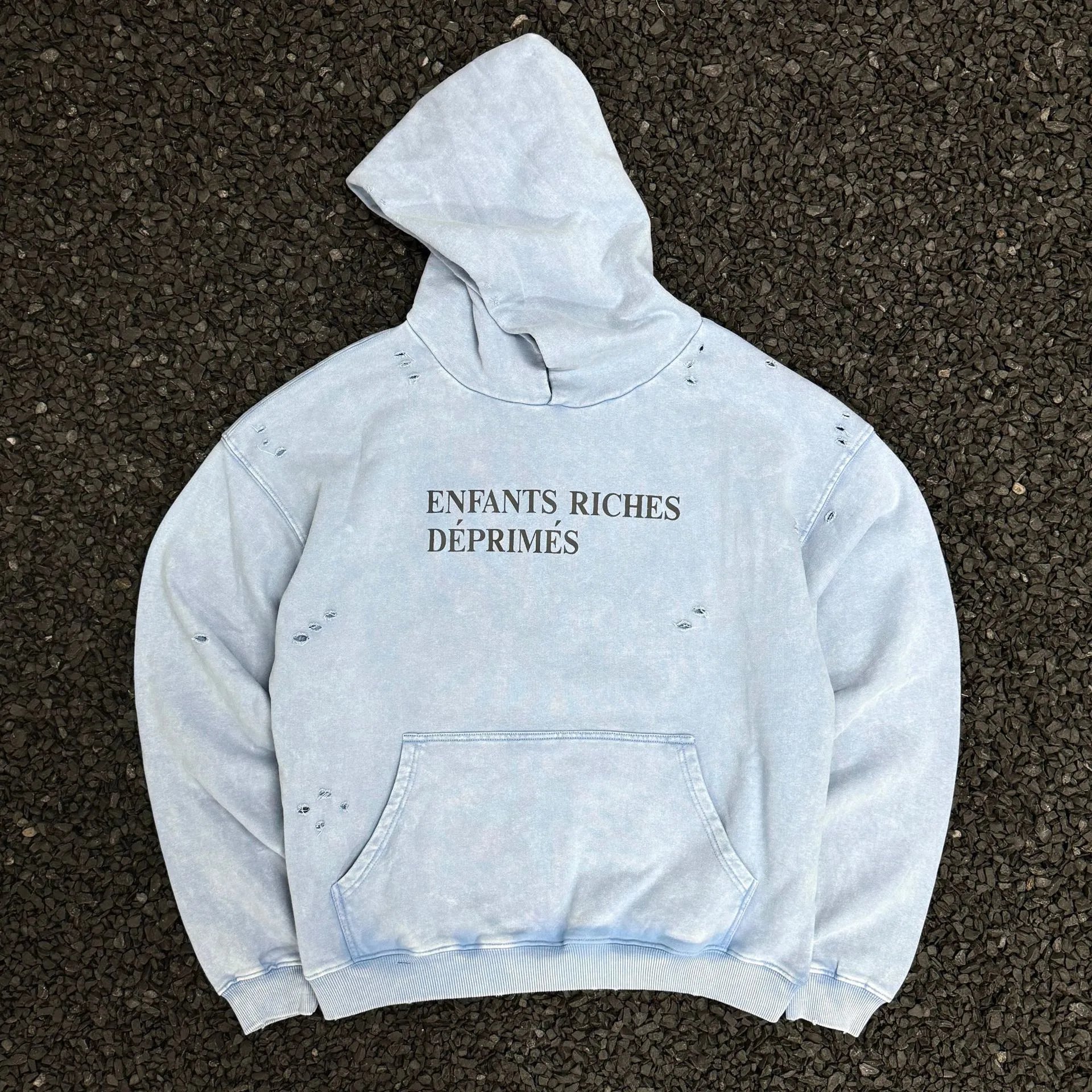 Distressed Hooded Sweatshirt photo 6
