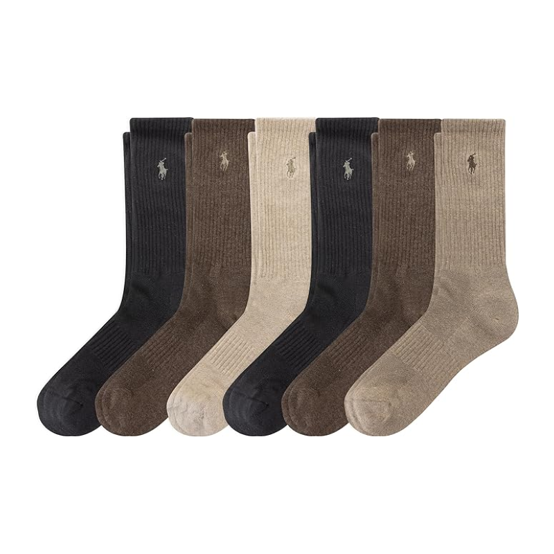 Ralph Lauren Men's Socks Long Cotton Solid Color Warm Fashion Embroidered Pony photo 5
