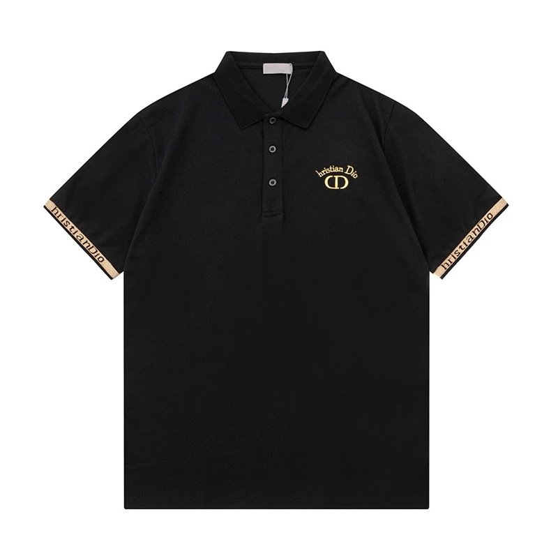 Letter Embroidered Short-Sleeve T-Shirt