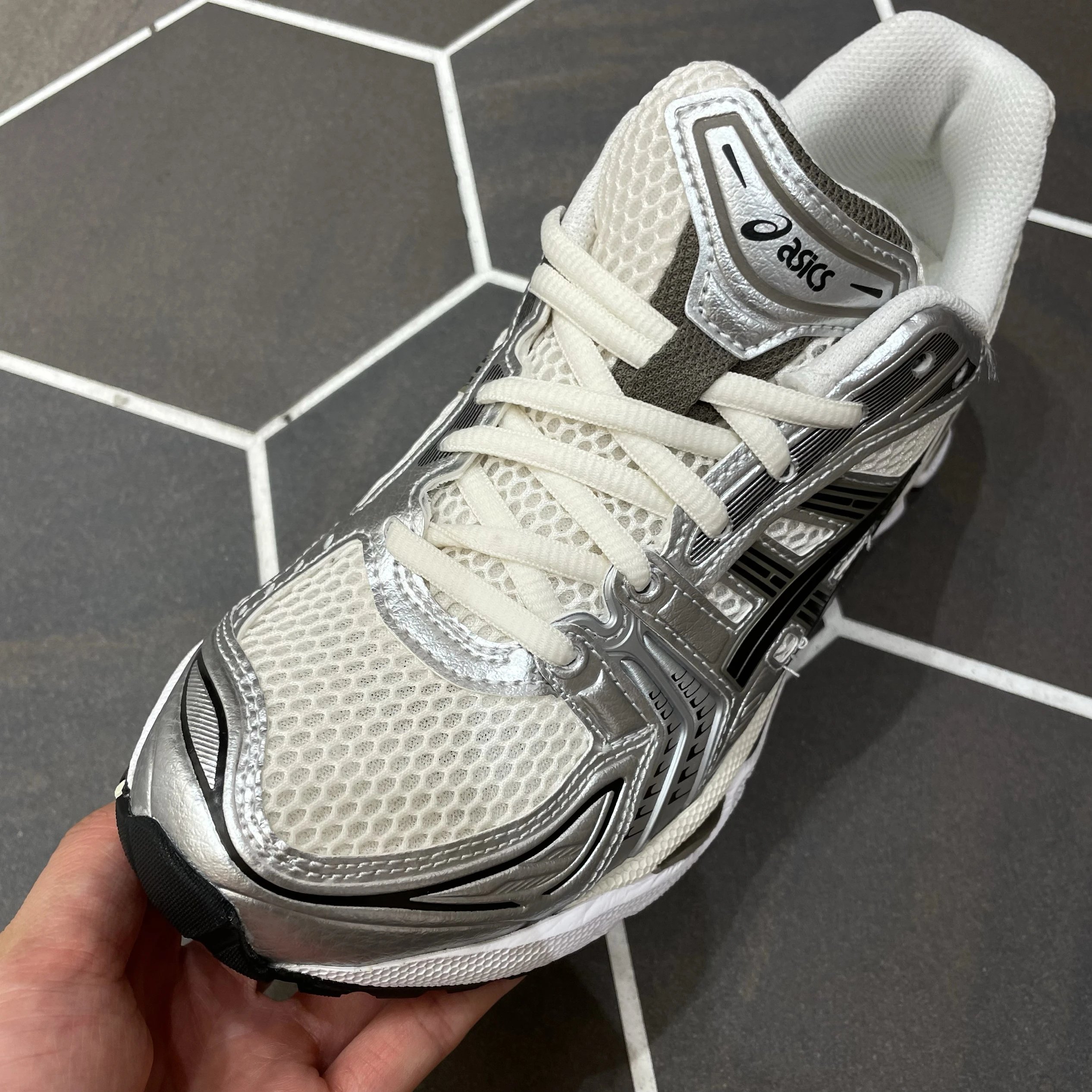 ASICS Gel-Kayano 14 White Fjord Grey Sneakers photo 6
