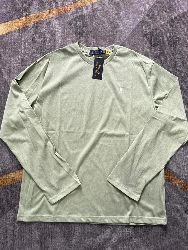 Cotton and Linen Round Neck Long-Sleeved T-Shirt photo 6