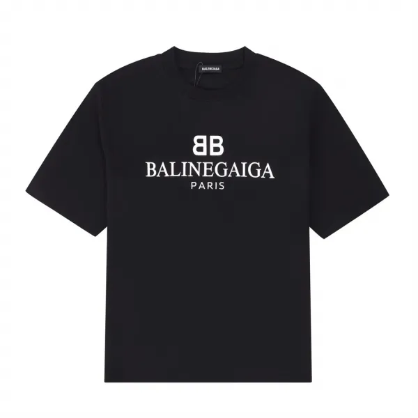 Balenciaga Logo Arch Print Black T-Shirt - 3