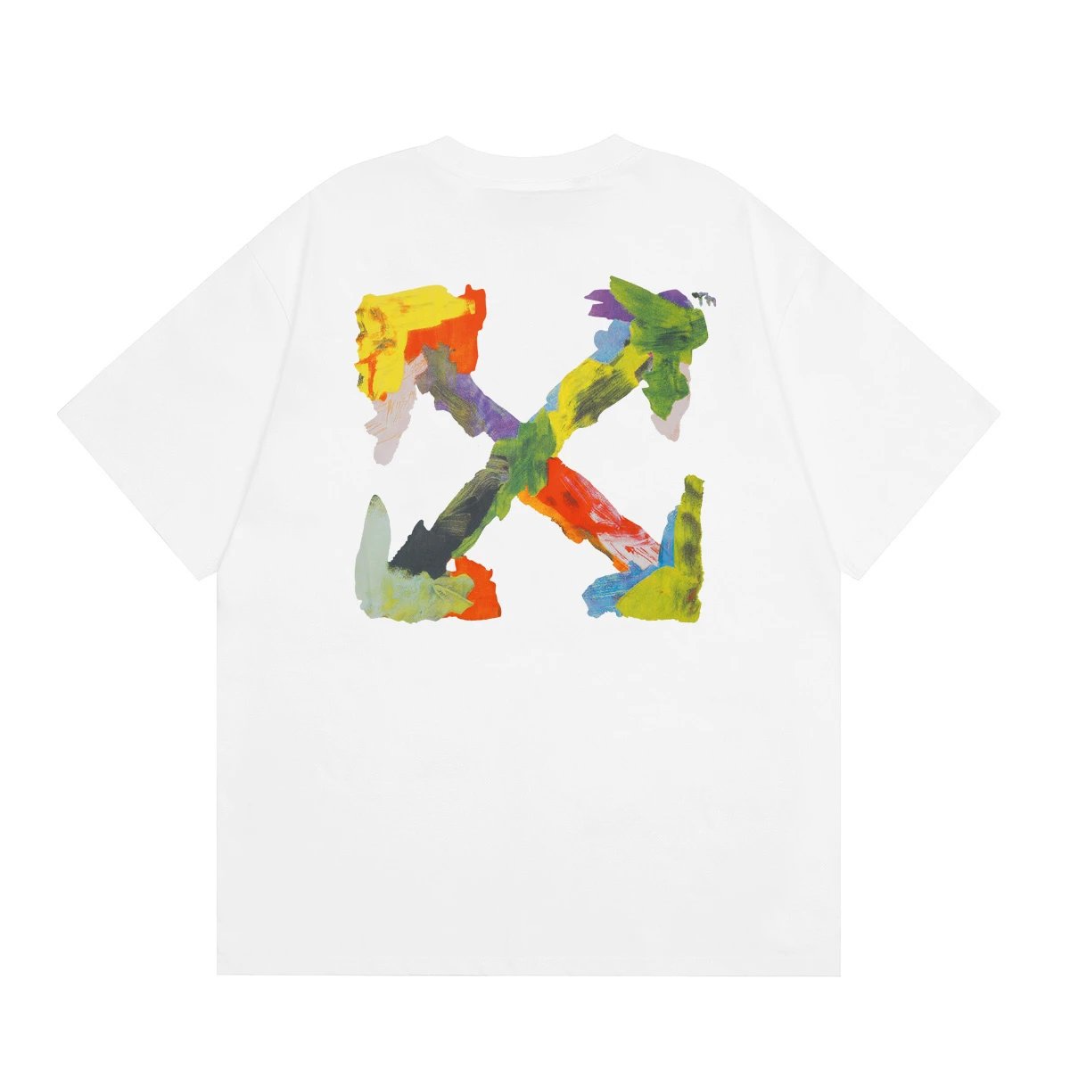 Off White Arrow Print Navy White Black Graphic T-Shirt