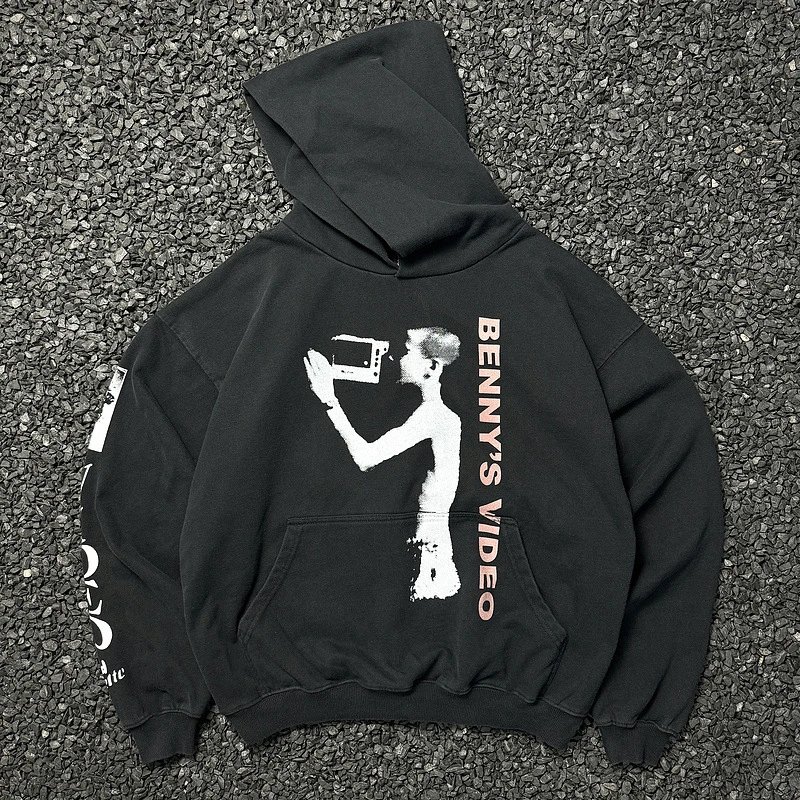 Distressed Hooded Sweatshirt photo 2