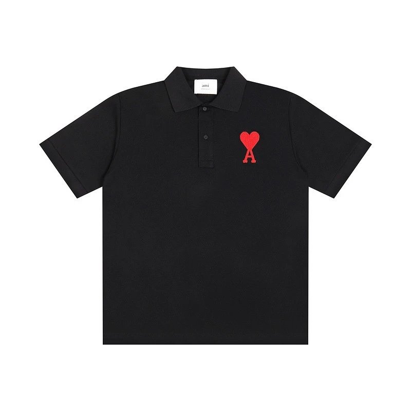 Heart-Embroidered Loose Casual Short-Sleeved Shirt photo 6