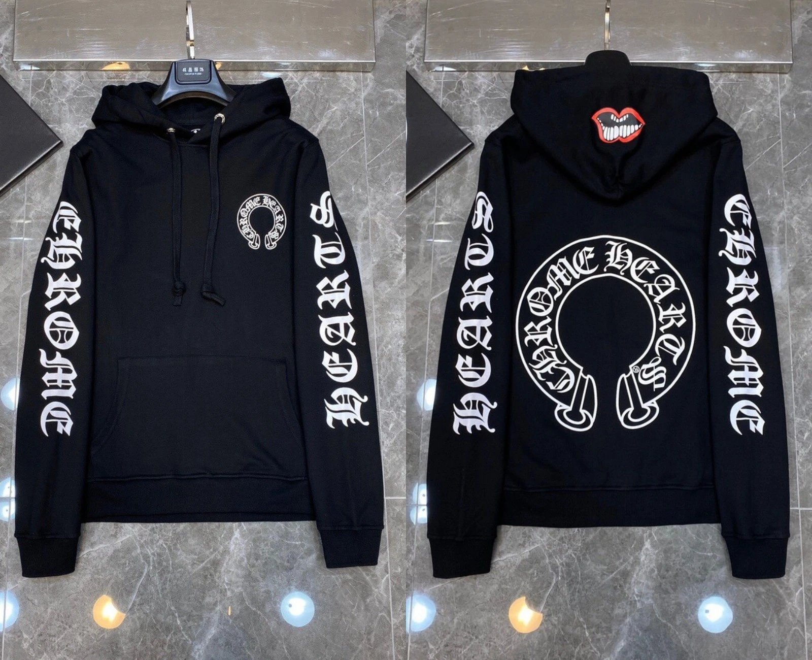 Graffiti Terry Cotton Hooded Sweatshirt photo 7
