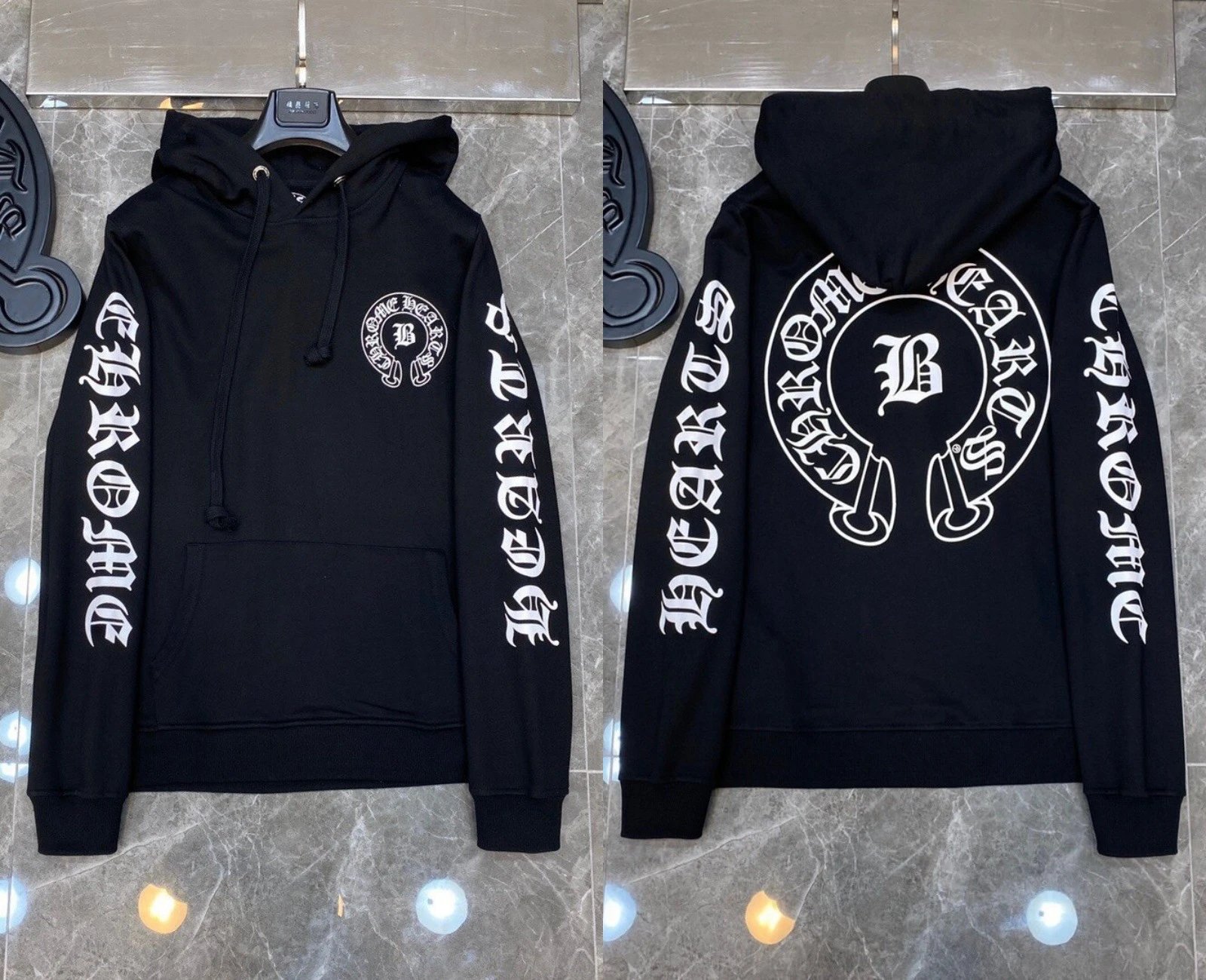 Graffiti Terry Cotton Hooded Sweatshirt photo 5