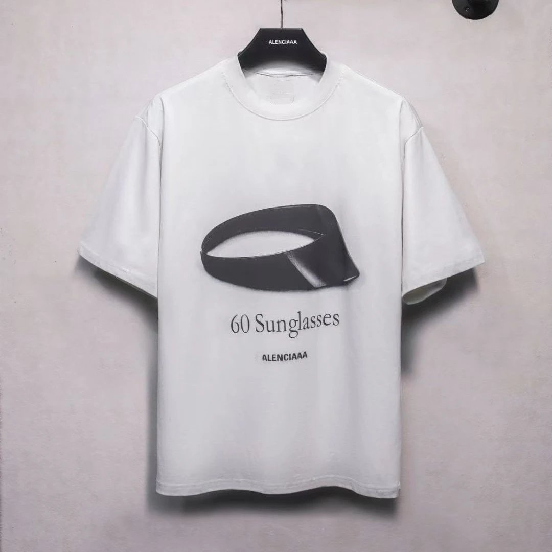 Balenciaga AAAICNELA White Oversized Graphic T-Shirt