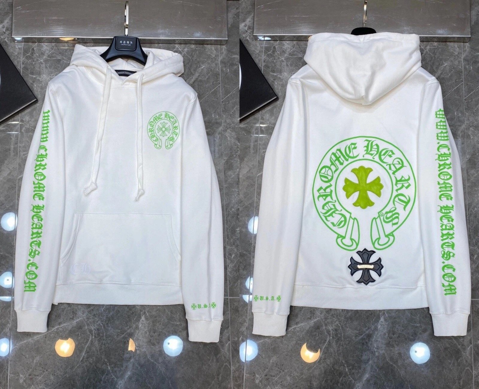 Graffiti Terry Cotton Hooded Sweatshirt photo 3