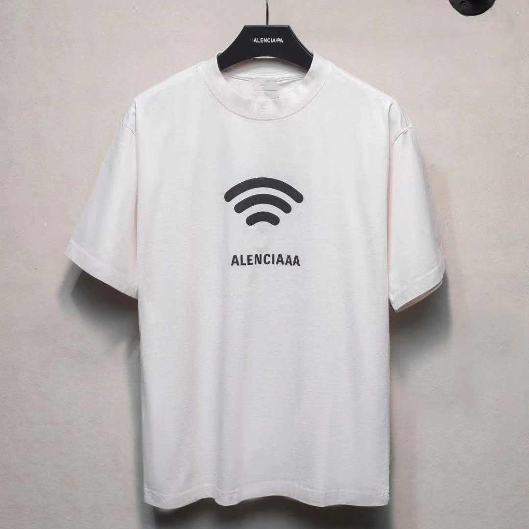 Balenciaga AAAICNELA White Oversized Graphic T-Shirt