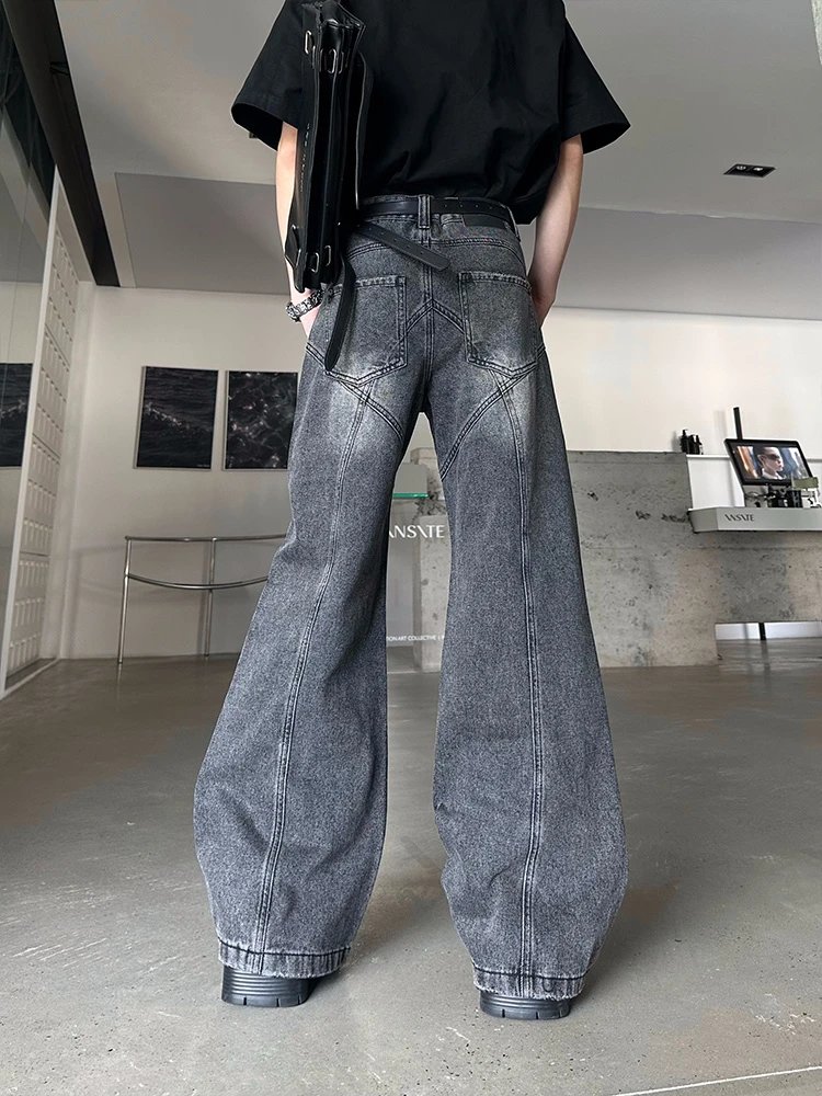 Smoky Gray Distressed Denim Jeans photo 4