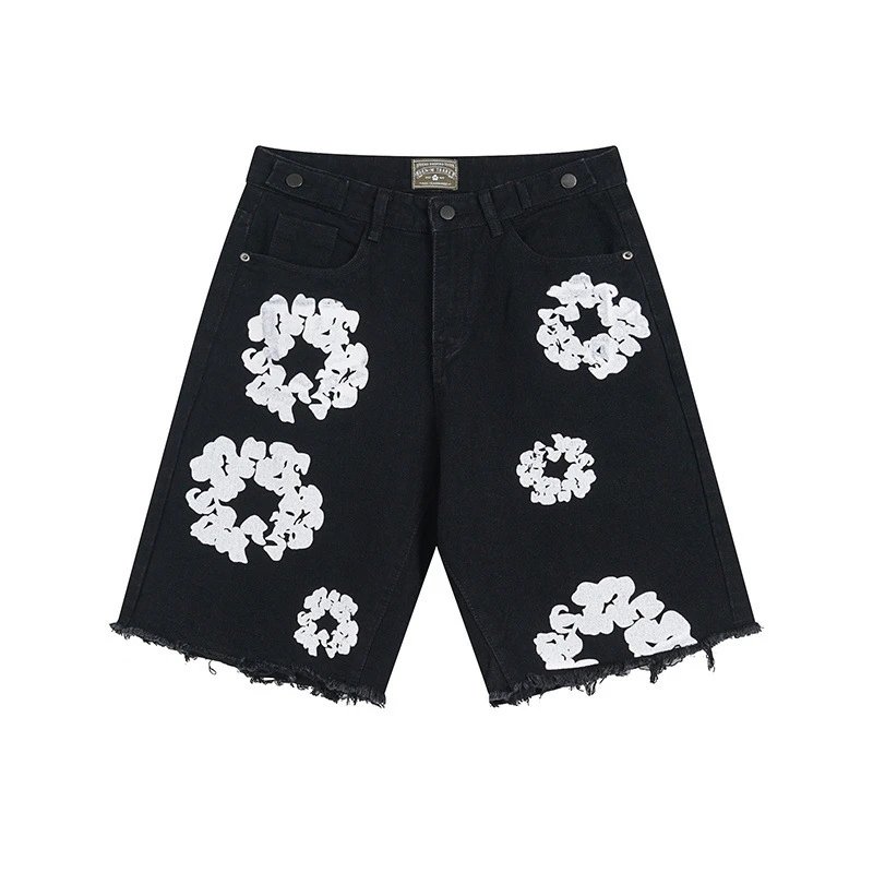 Kapok Flower Denim Shorts photo 3