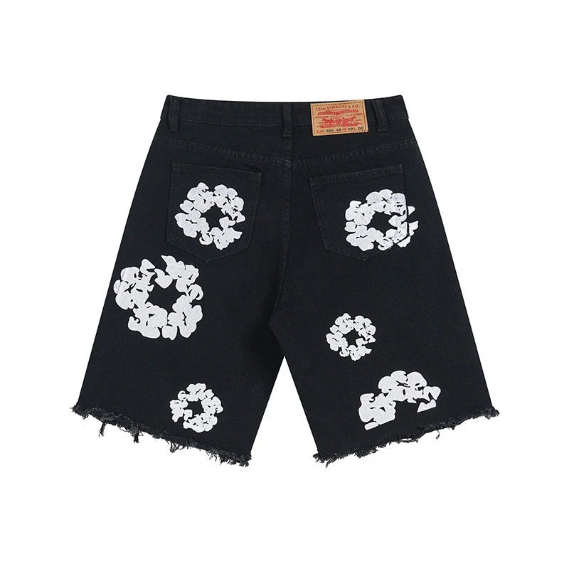 Kapok Flower Denim Shorts photo 5
