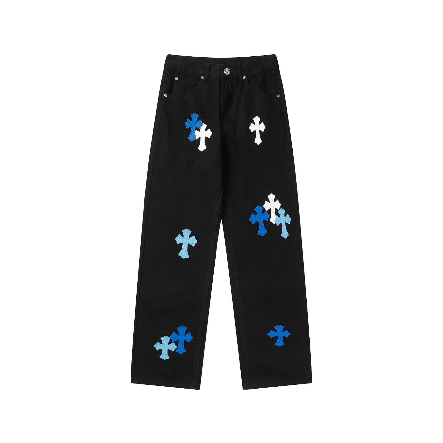 Chrome Hearts Patched Cross Jeans photo 6