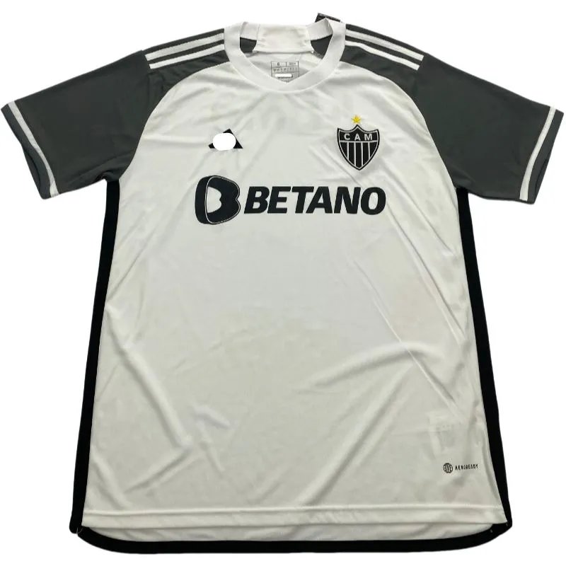 Real Madrid Away Gray Striped Soccer Jersey