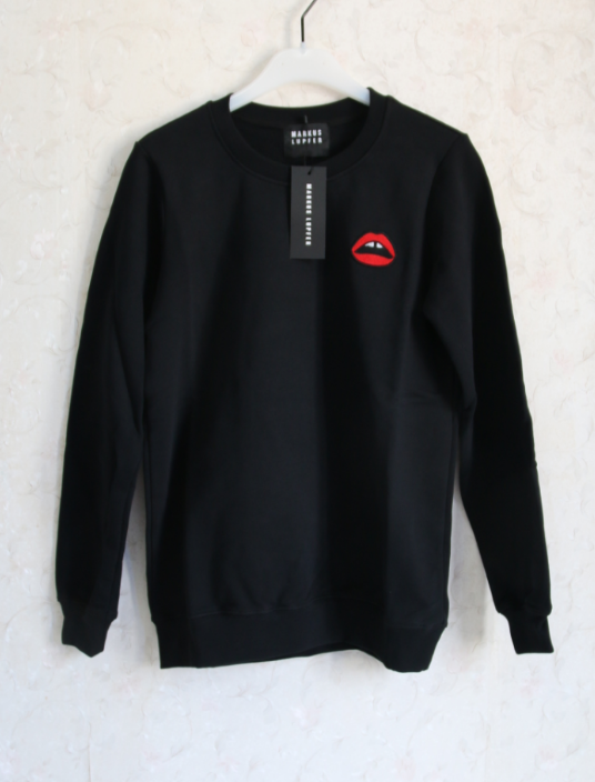 Mouth Graphic Crew Neck Sweatshirt photo 2