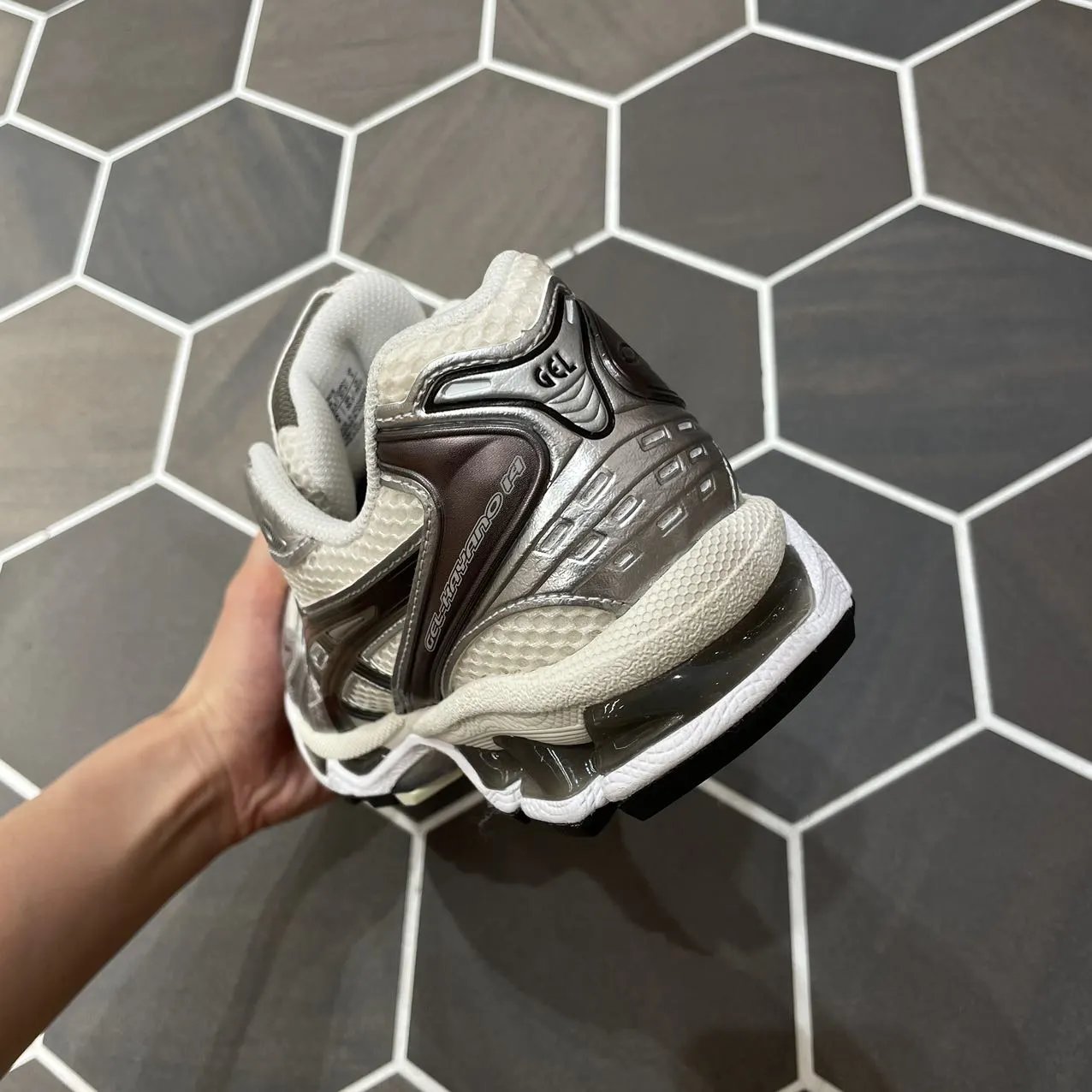 ASICS Gel-Kayano 14 White Fjord Grey Sneakers photo 7