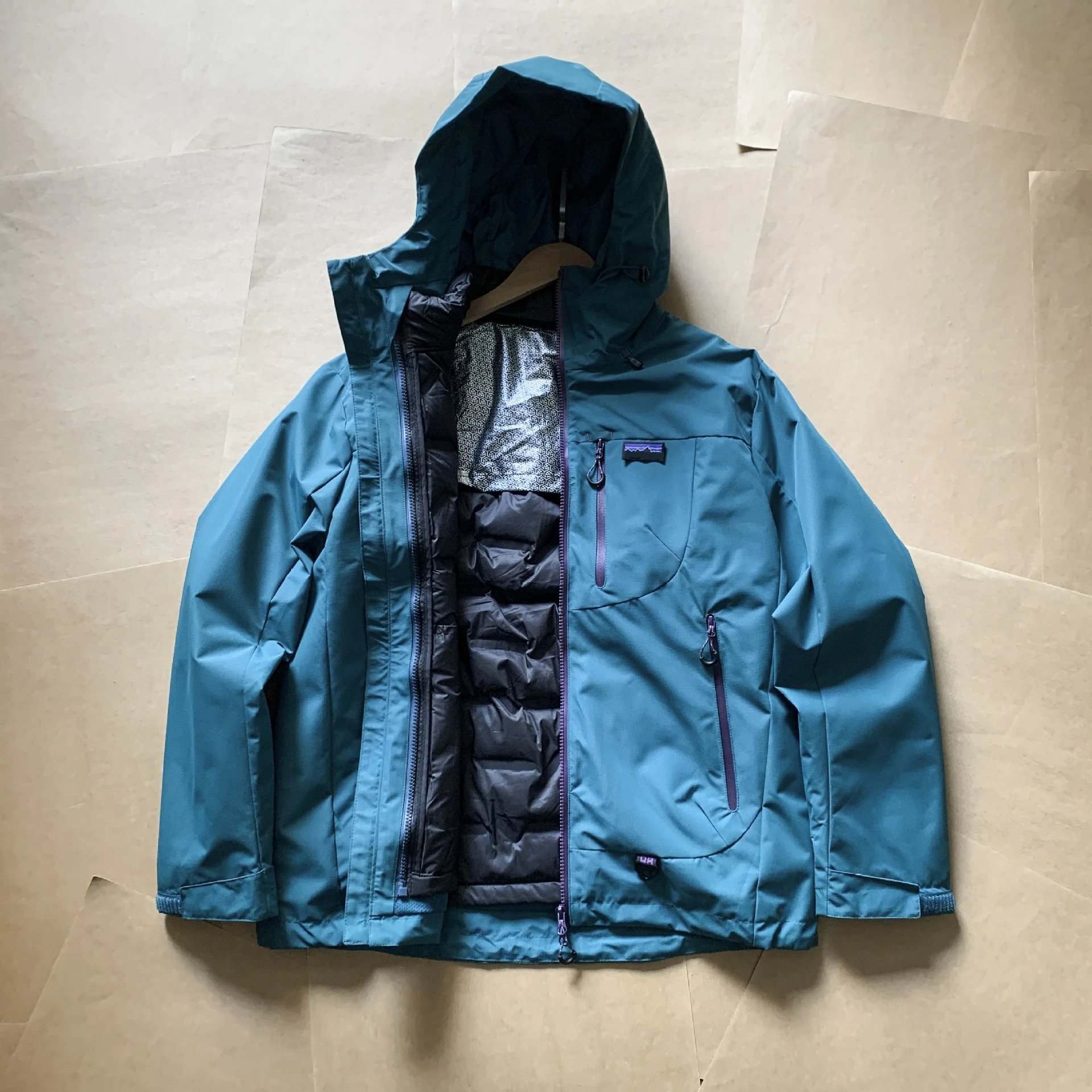 Patagonia 3in1防水冲锋衣 Black Outdoor Jacket