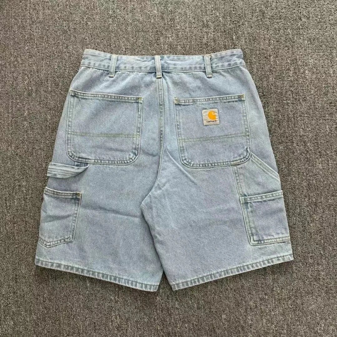 Washed Denim Cargo Shorts photo 6