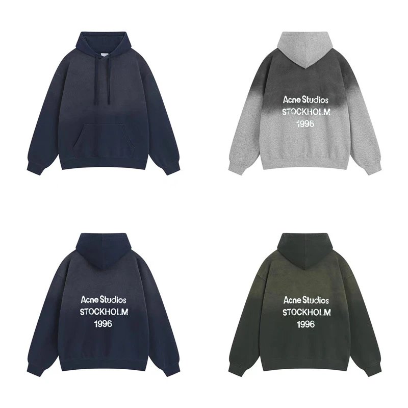 Retro Distressed Hooded Sweatshirt