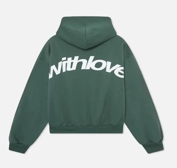 Green Slogan Logo Sweatshirt photo 4