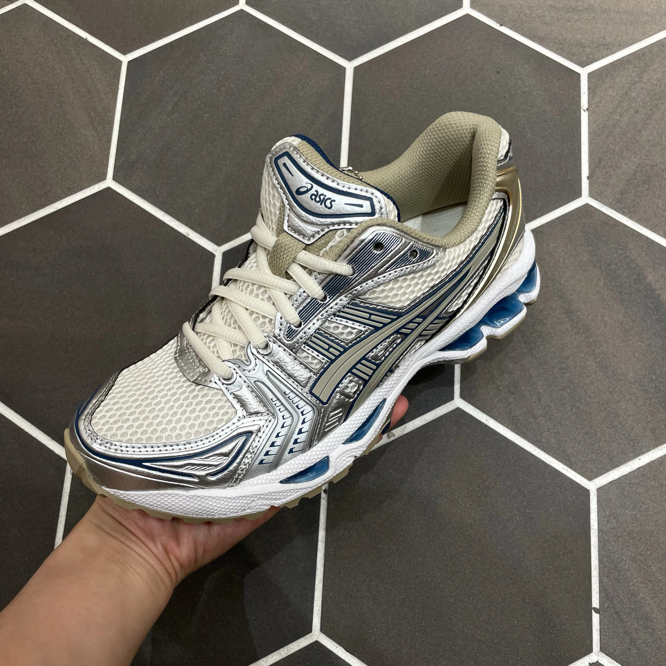 ASICS Gel-Kayano 14 White Fjord Grey Sneakers photo 8