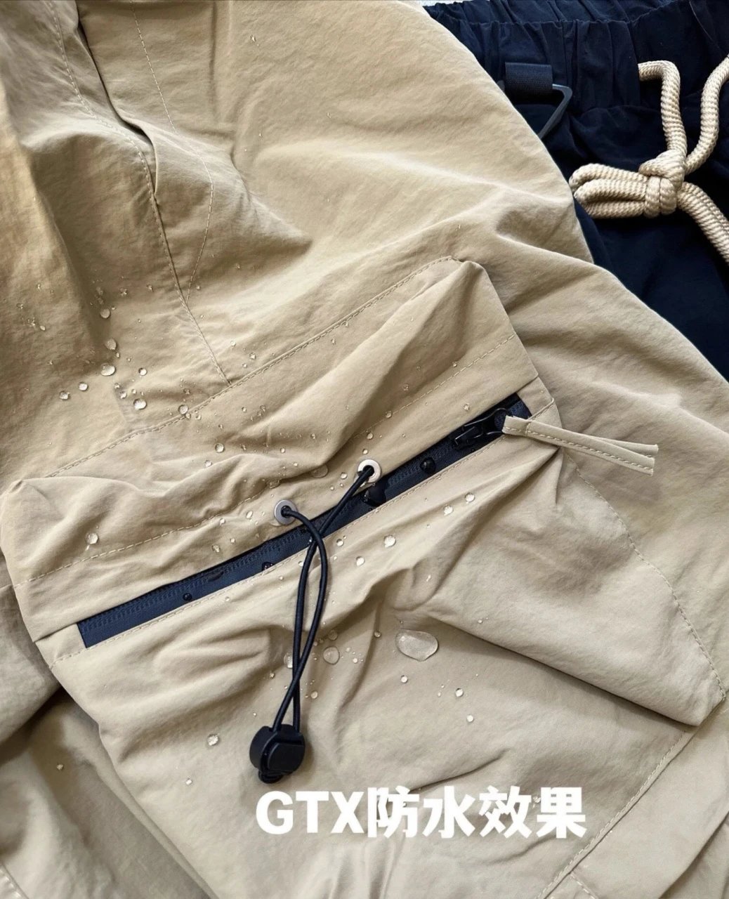 Navy Blue Cargo Pants Streetwear Style