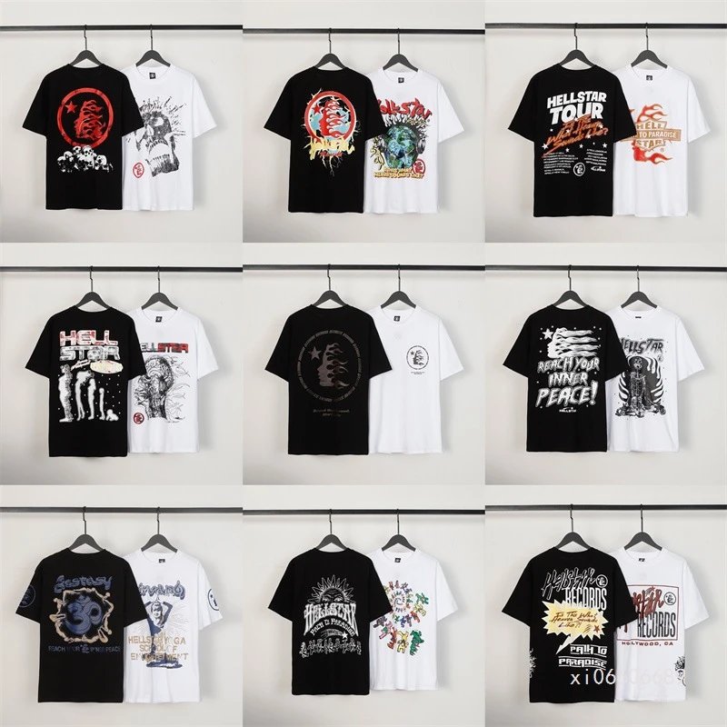 Hellstar Unisex Hip Hop Short Sleeve T-Shirt