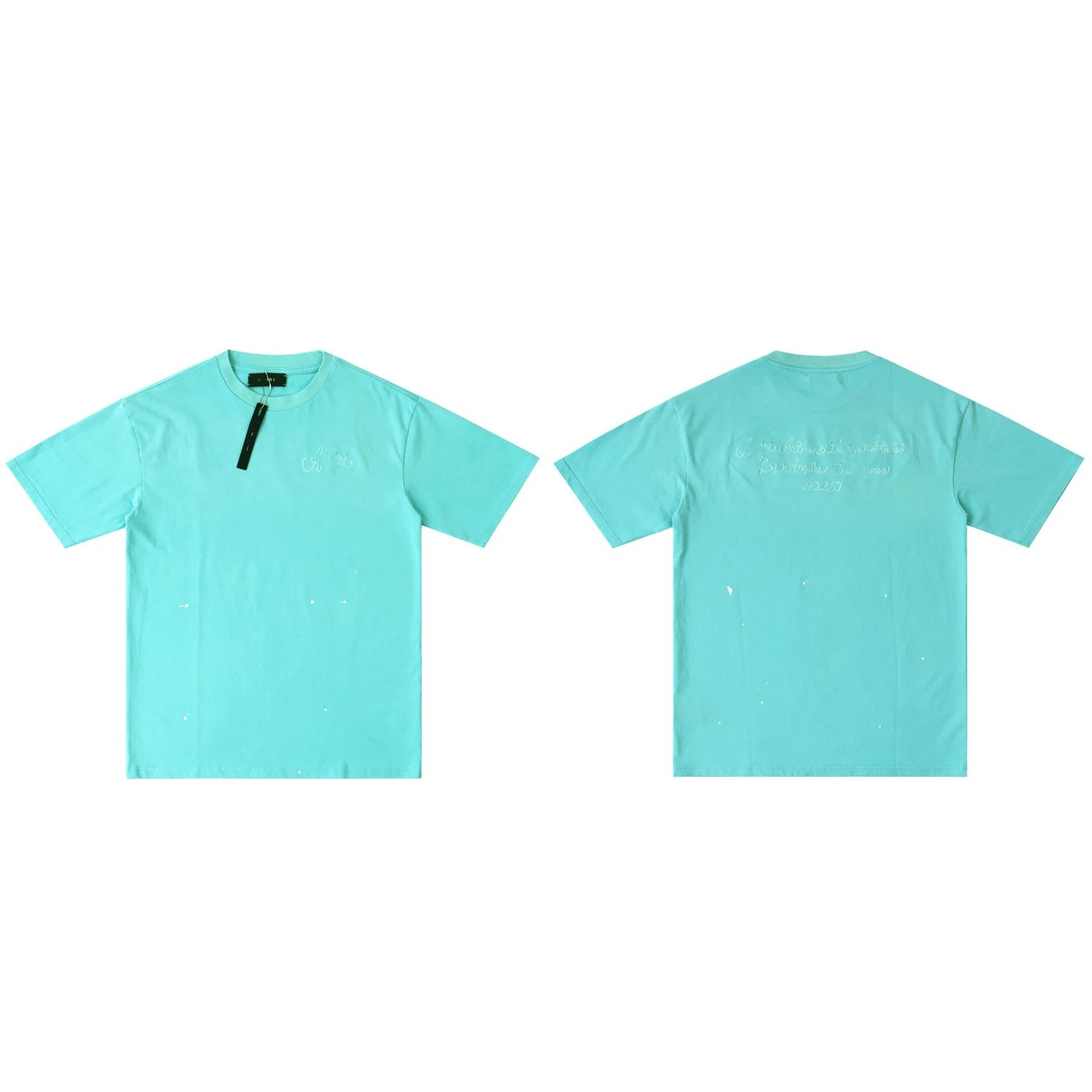 Washed Print Loose Crew Neck T-Shirt photo 4