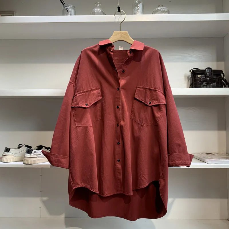 Loose Casual Relaxed-Fit Long-Sleeved Shirt photo 4