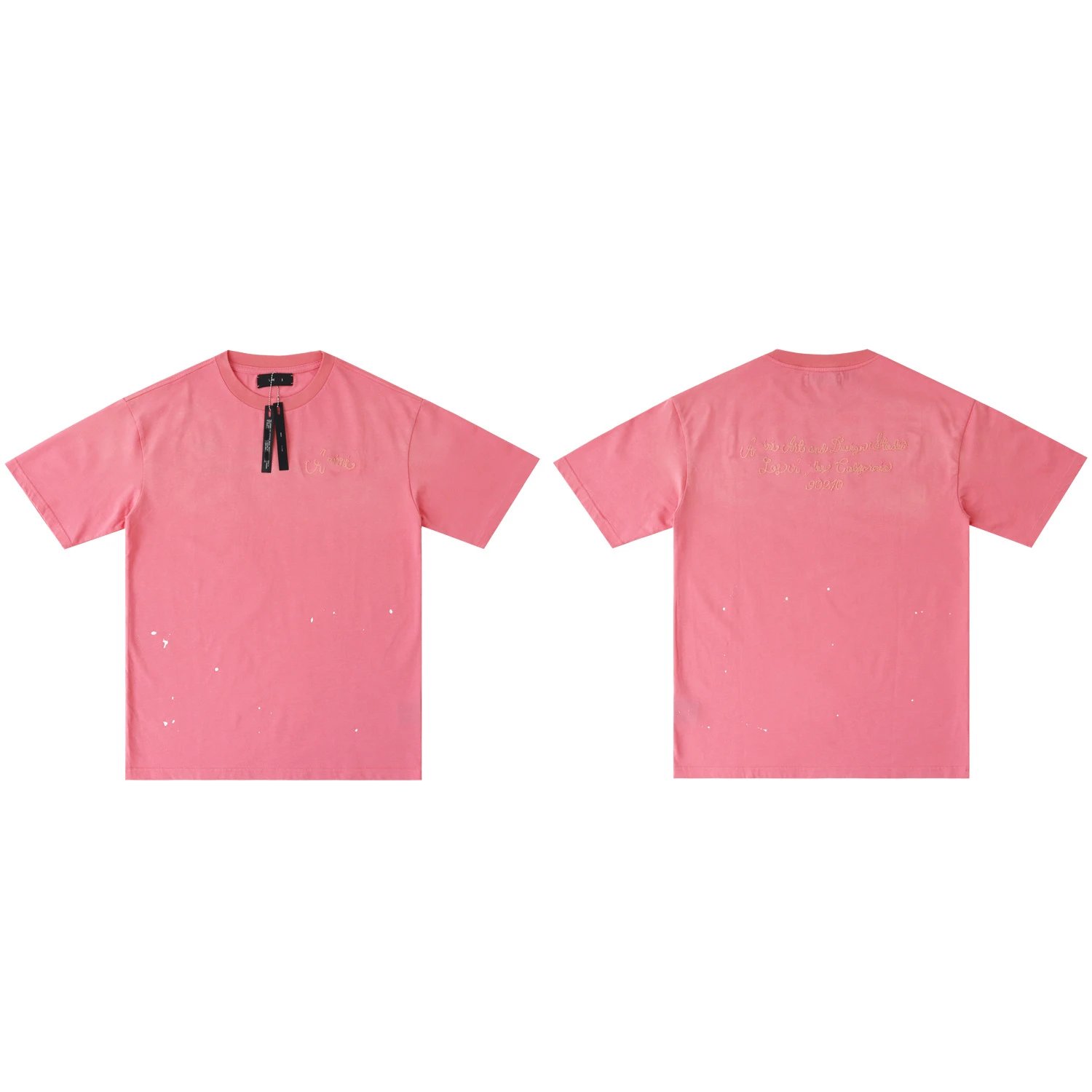 Washed Print Loose Crew Neck T-Shirt photo 5