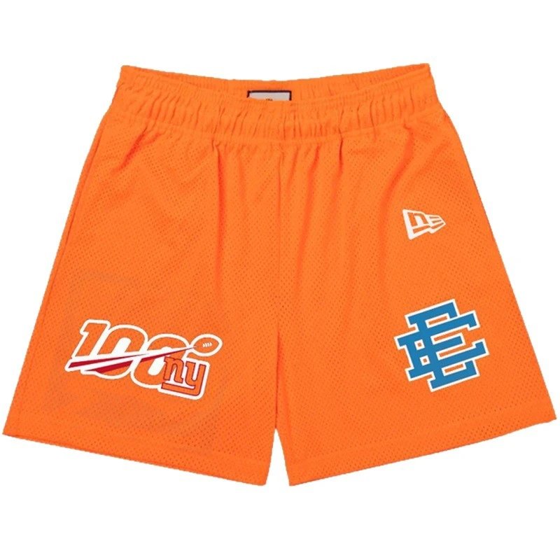 Mesh Athletic Shorts Navy Cityscape Print Sport