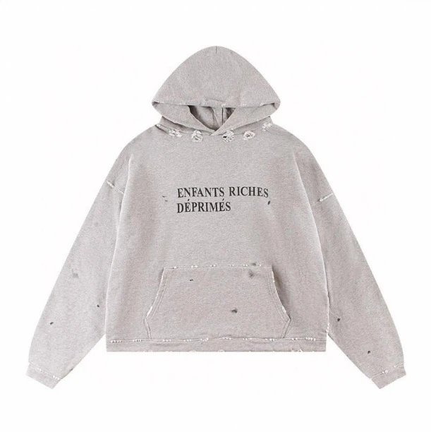Letter Print Distressed Zip-Up Hoodie photo 4