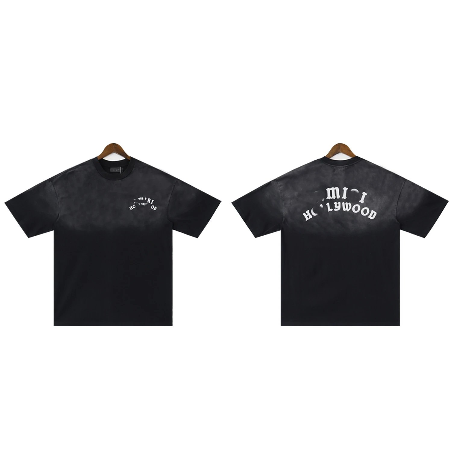 Washed Print Loose Crew Neck T-Shirt photo 8