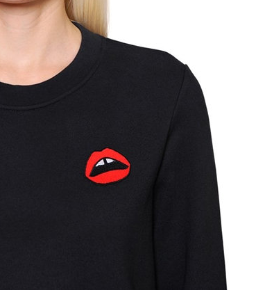 Mouth Graphic Crew Neck Sweatshirt photo 4