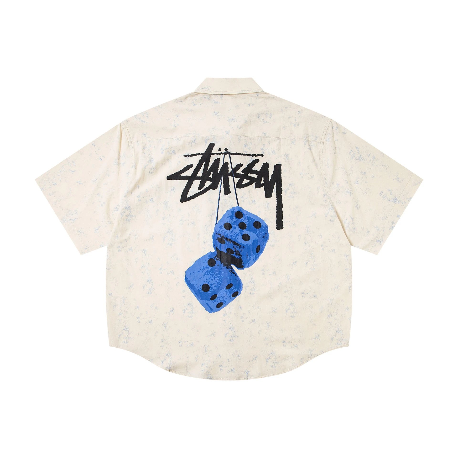 Trendy Printed Lightweight Collared Tie-Dye Shirt photo 5