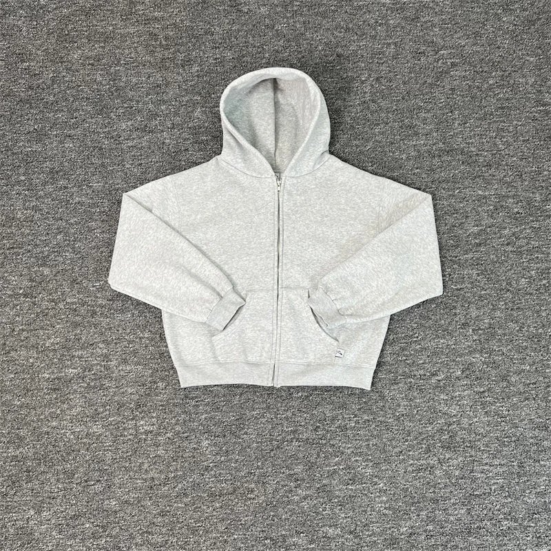 American Street Style Retro Zip-Up Fleece Sweatshirt photo 5