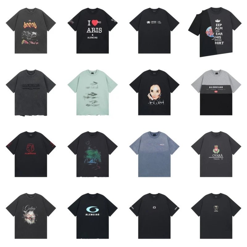 ALENCIAG Distressed Short Sleeve T-Shirt