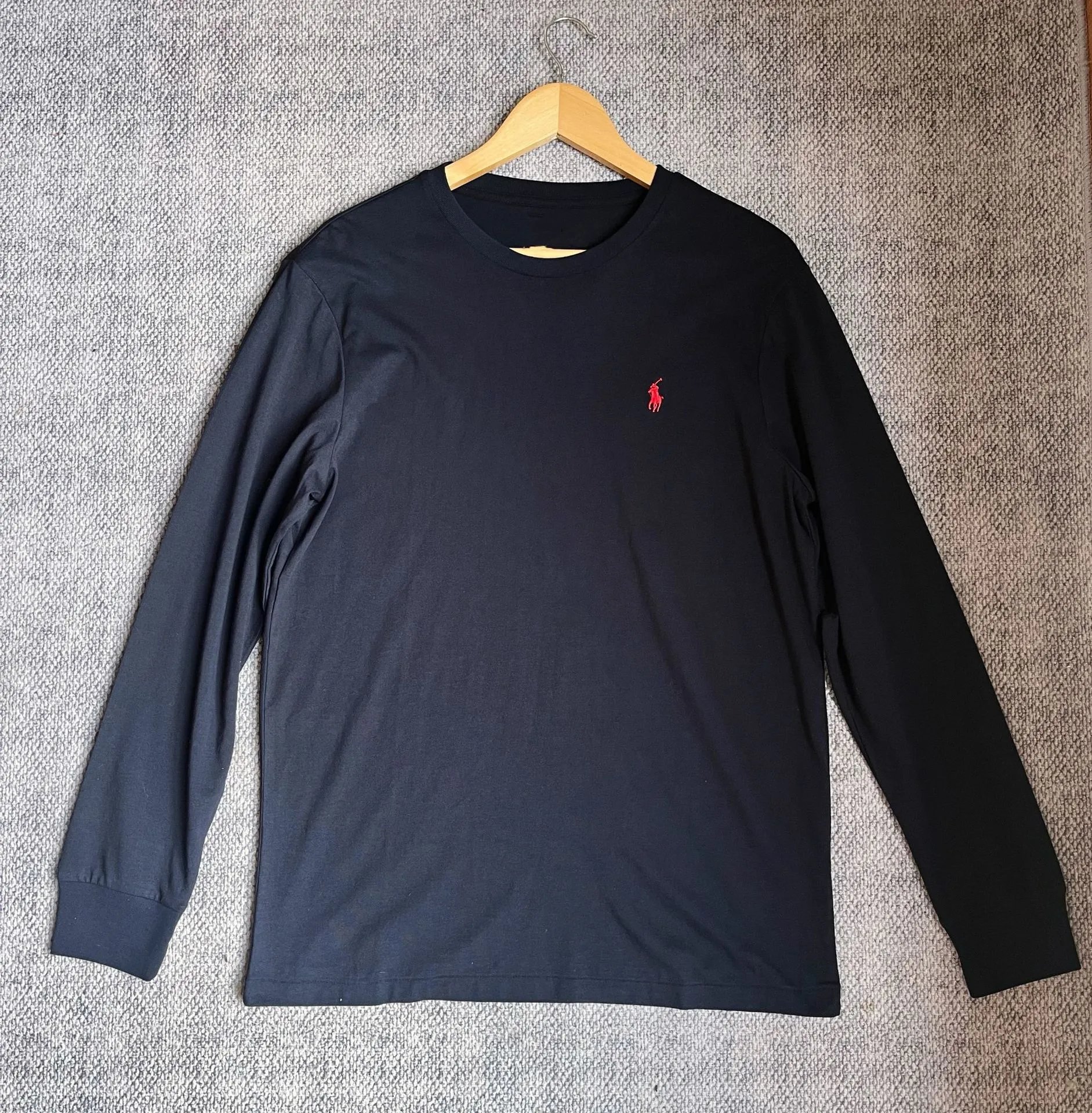 Cotton and Linen Round Neck Long-Sleeved T-Shirt photo 4