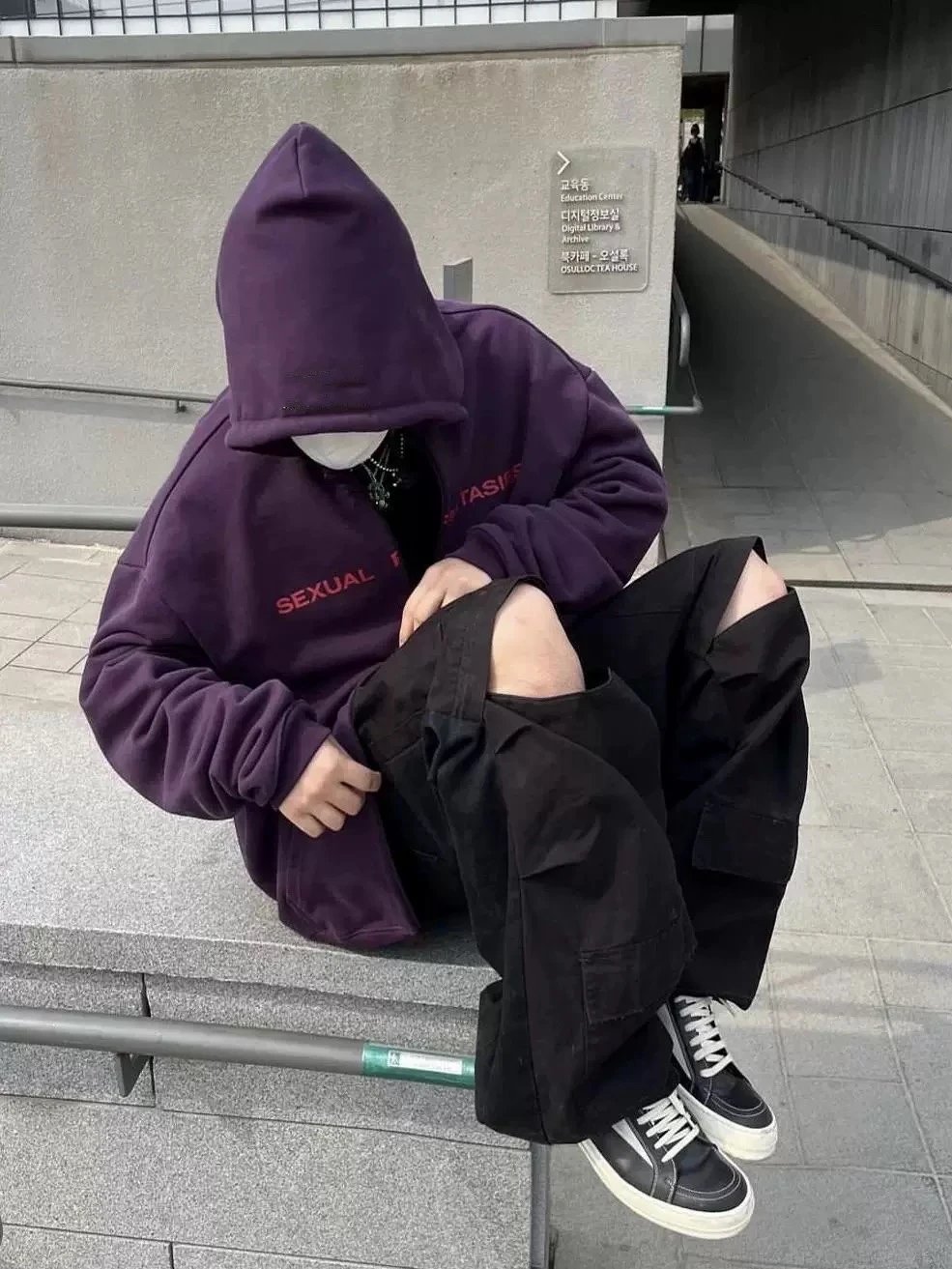Purple Hooded Sweatshirt photo 4