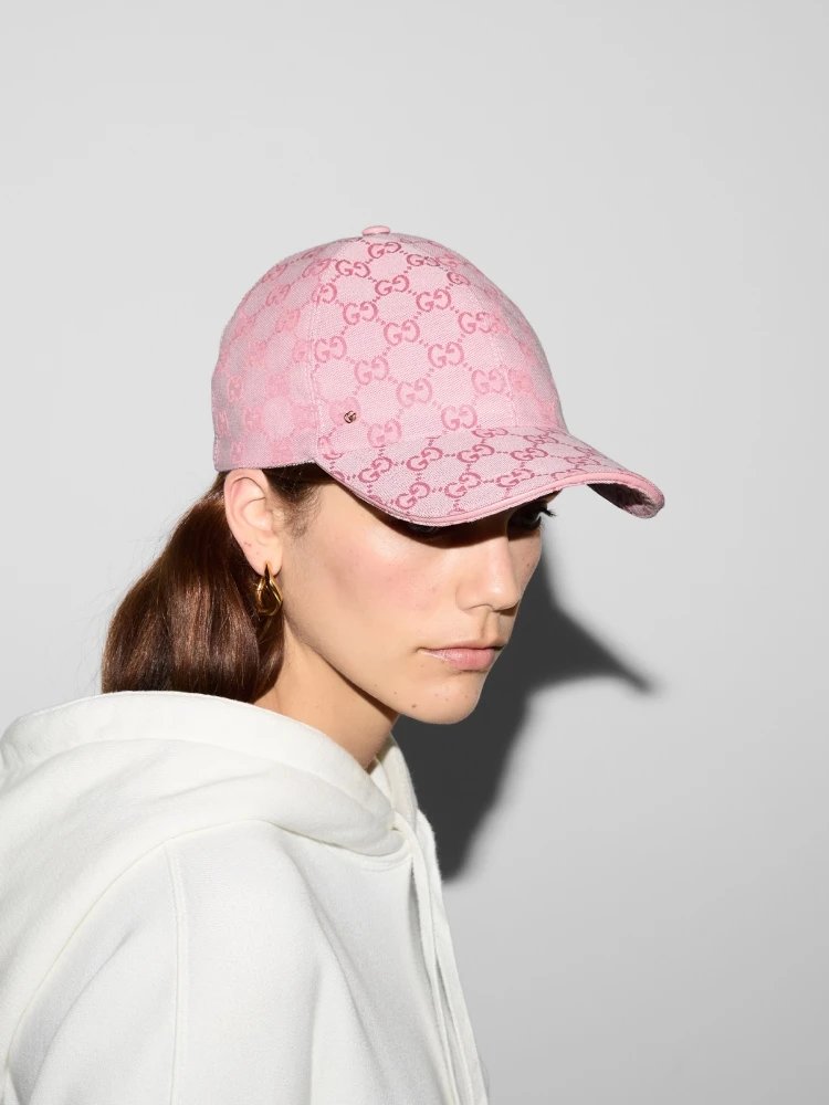 Gucci GG Canvas Pink Baseball Cap