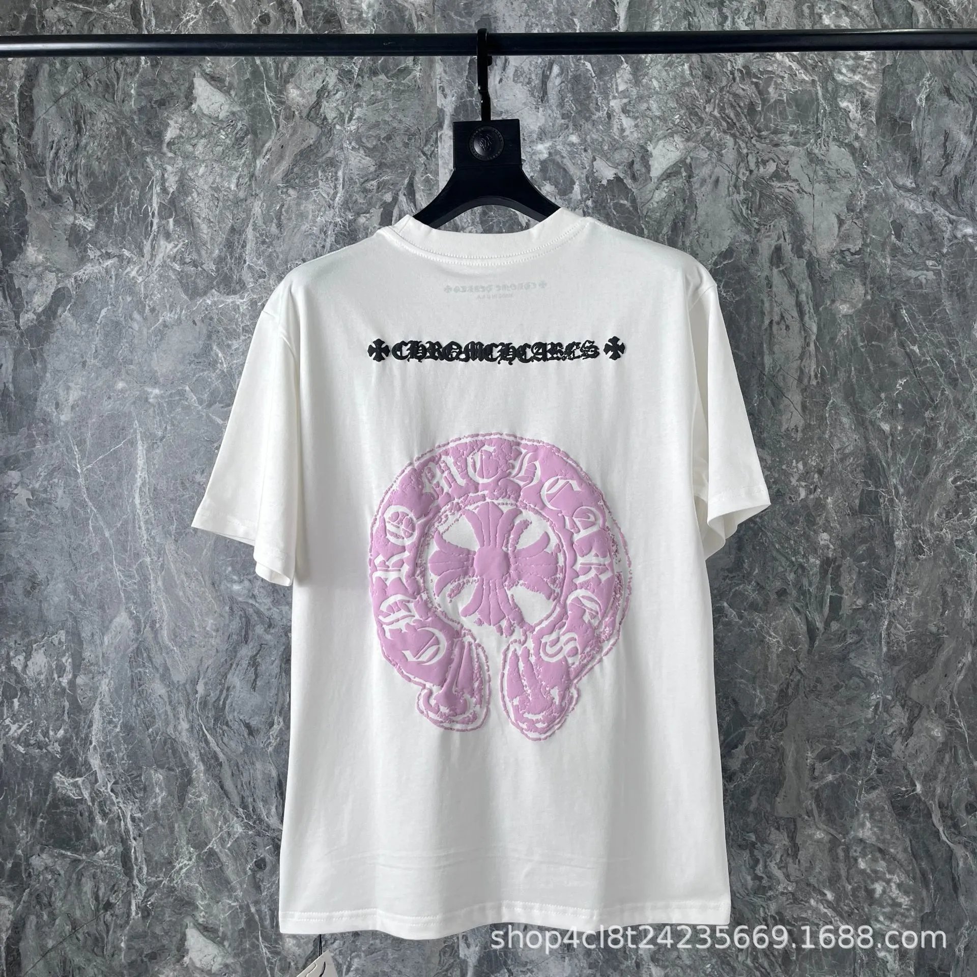 Colorful Patchwork Cross-Print T-Shirt photo 5
