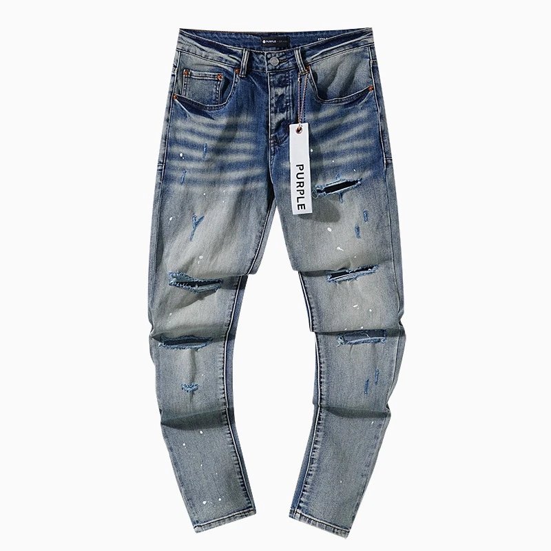 Ripped Patched Retro Straight Leg Jeans photo 6