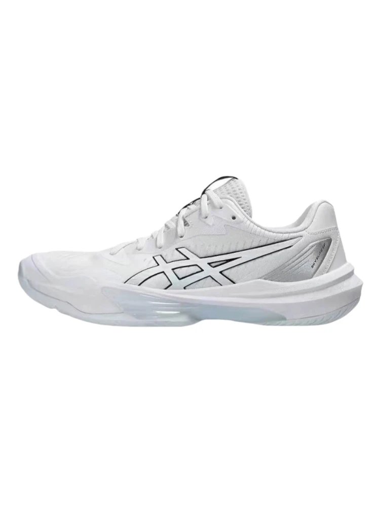 Asics Gel-Resolution 9 White Blue Performance Tennis Shoes