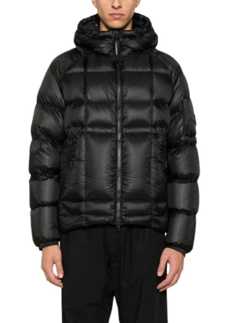 Moncler Maya Navy Blue Puffer Hooded Jacket