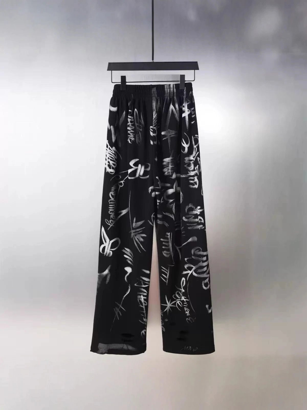 Hand-painted graffiti zip-up hoodie photo 6